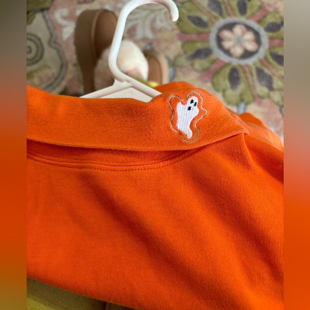 Orange Halloween turtleneck